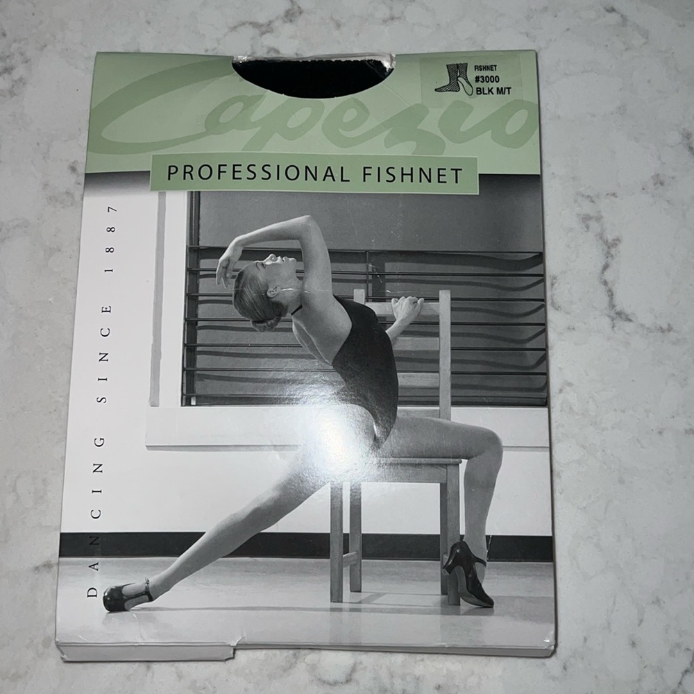 Capezio Professional Fishnet Tights - Black